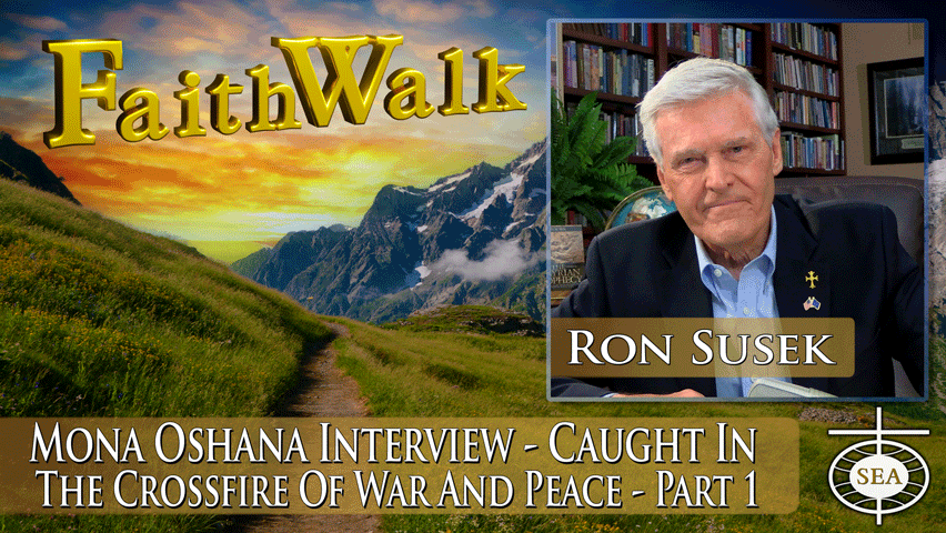 Mona Oshana Interview - Caught In the Crossfire of War and Peace - Part 1 by FaithWalk TV with Ron Susek