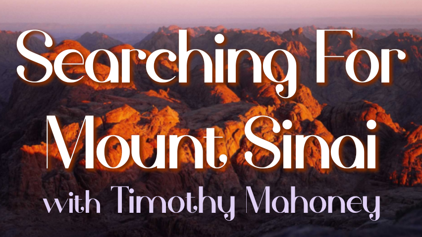 Searching For Mount Sinai - Tim Mahoney on LIFE Today Live