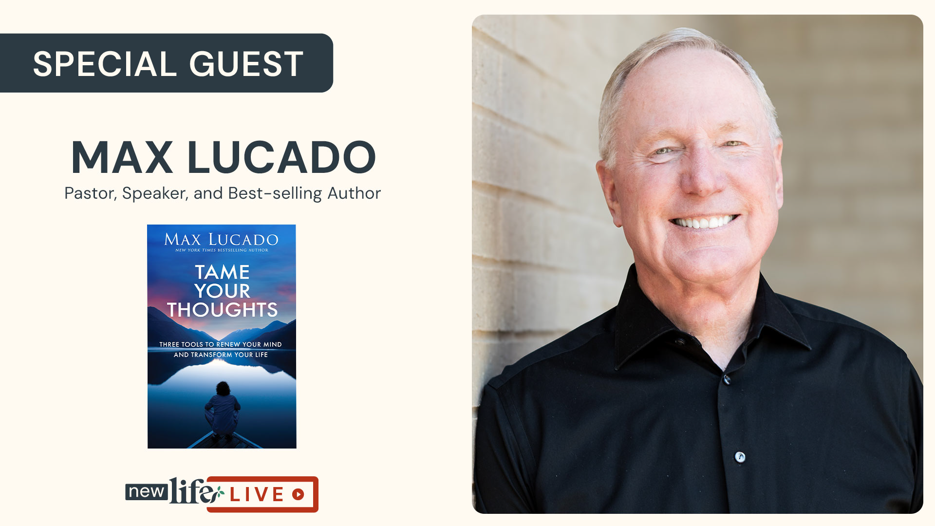 New Life LIVE October 28, 2025 (Interview with Max Lucado)