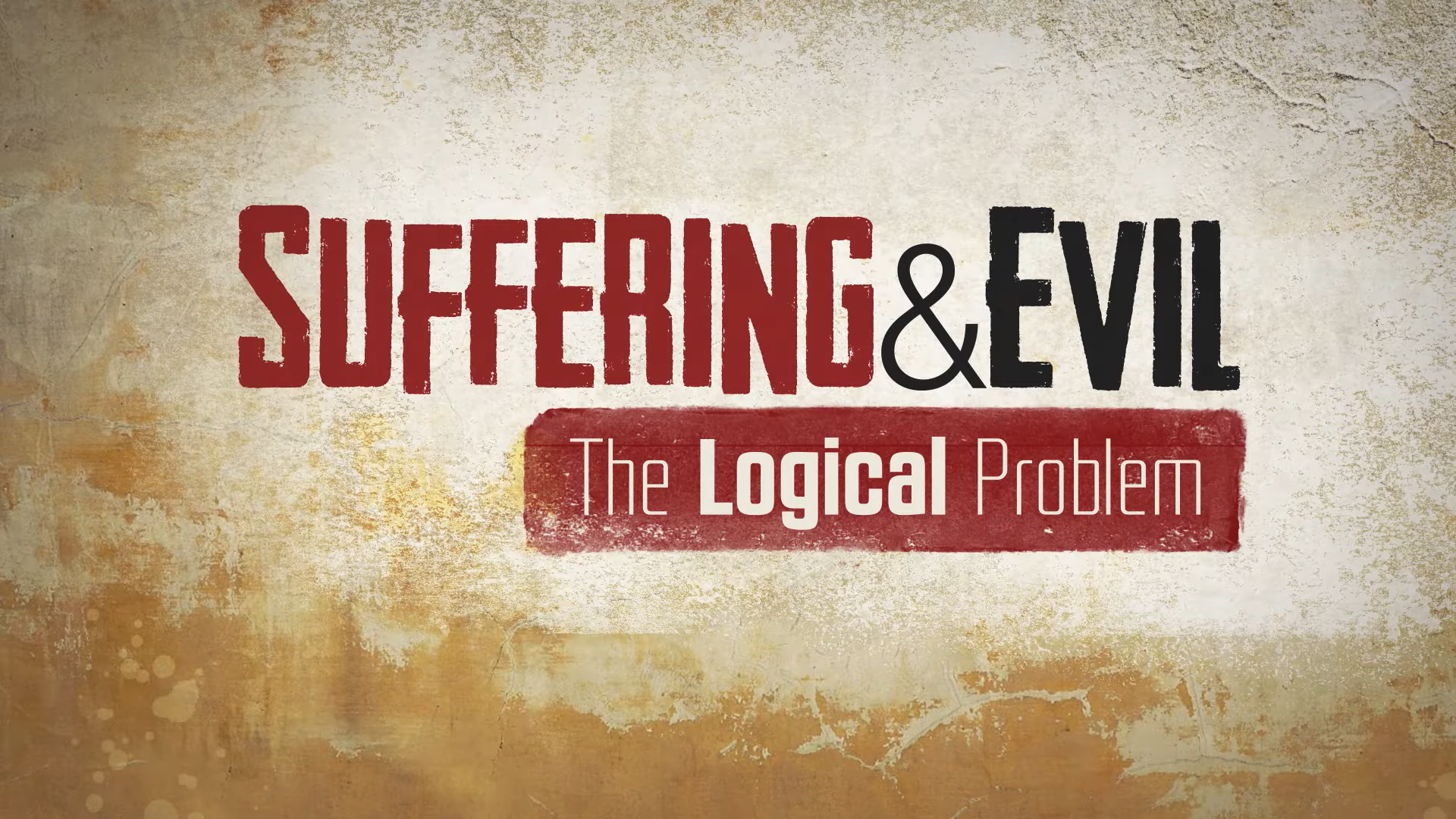 Suffering and Evil: The Logical Problem