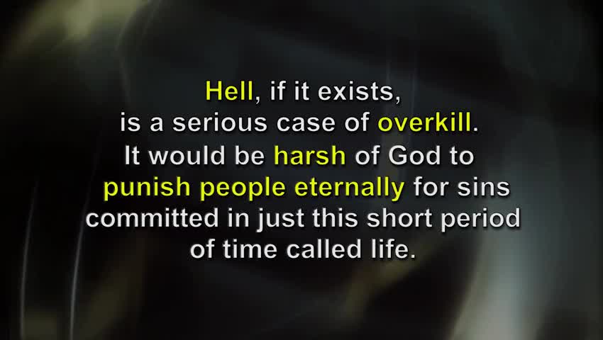 Isn’t hell a serious case of overkill?
